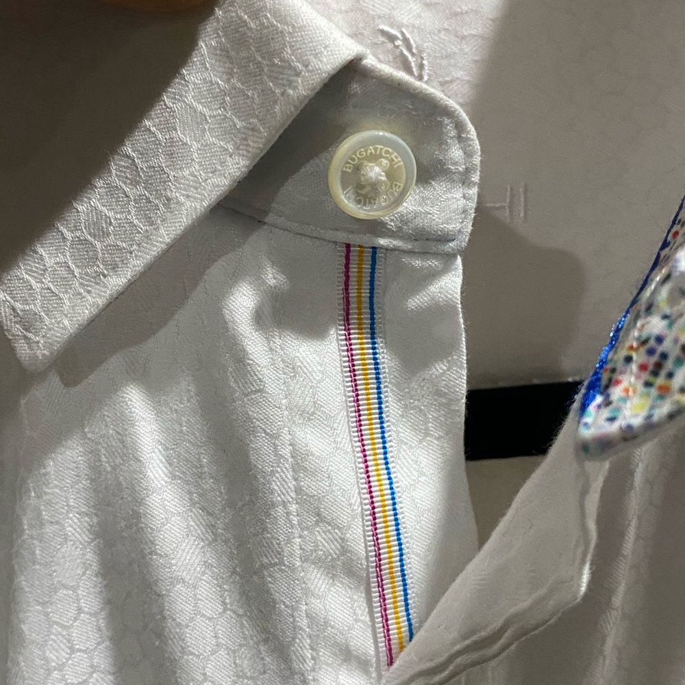 Bugatchi Uomo Euc Classic Button Down Shirt - image 4